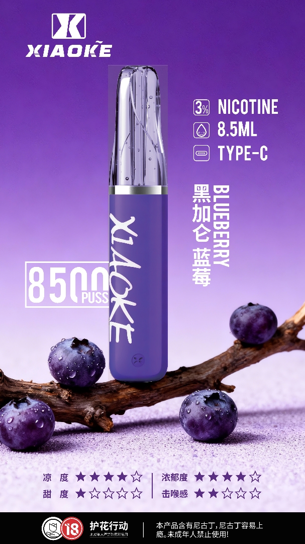 XIAOKE 梟客 8500口一次性電子菸:圖片 8